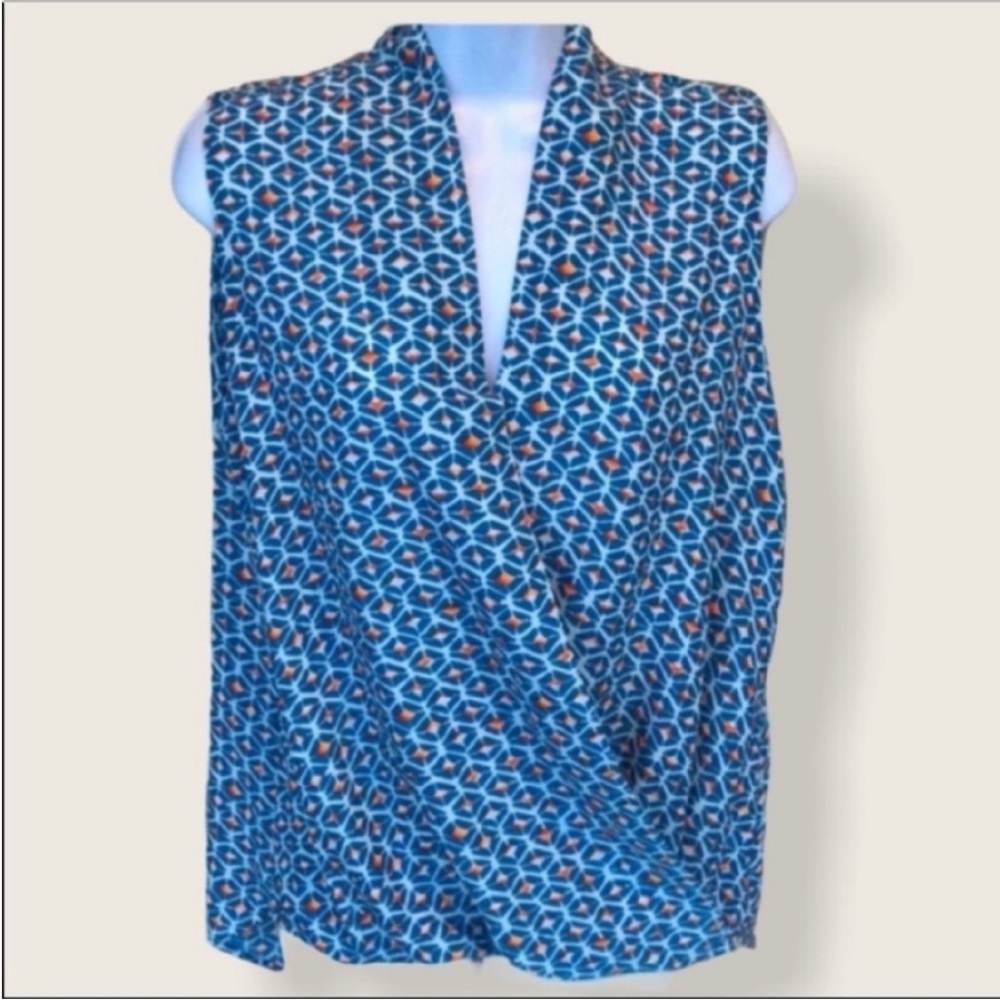 Pleione Sleeveless Faux Wrap Blouse Loose fit Size XS - Picture 12 of 13